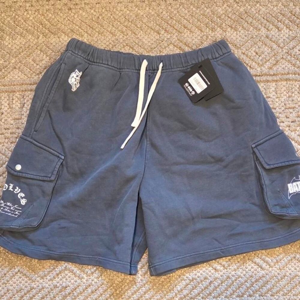 Darc Sport x Batman Chopper Cornell Cargo Sweat Shorts Size Medium NWT